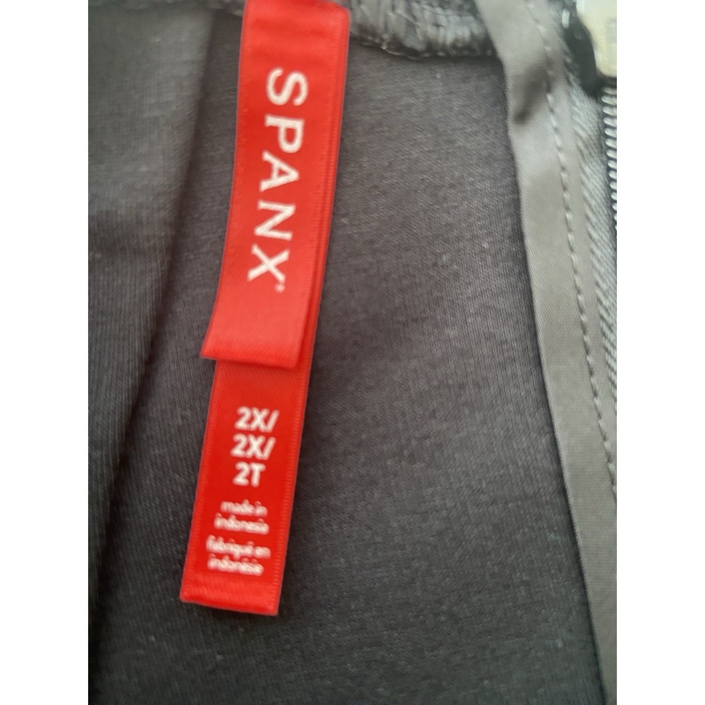 Spanx The Perfect Funnel Top Classic Black Size 2X Short Sleeve - Picture 7 of 8